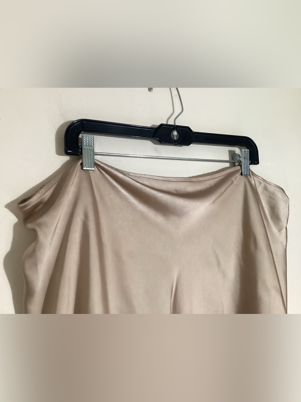 Old Navy Mocha Taffy Satin Midi Slip Skirt NWT Size 2X - Picture 3 of 15